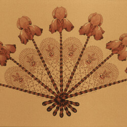 Fandango II<br>
Deborah K. Snider, copyright 1983<br>
Colored Pencil and Graphite<br>
10 x 15 inches<br>
Private Collection (gift) Fandango II