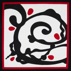 Simplicity: Simply Spirals<br>
Deborah K. Snider, copyright 2021<br>
Miniature Art Quilt<br>
12 x 12 inches<br>
Available: $300 (20% to Sravasti Abbey) Simplicity: Simply Spirals